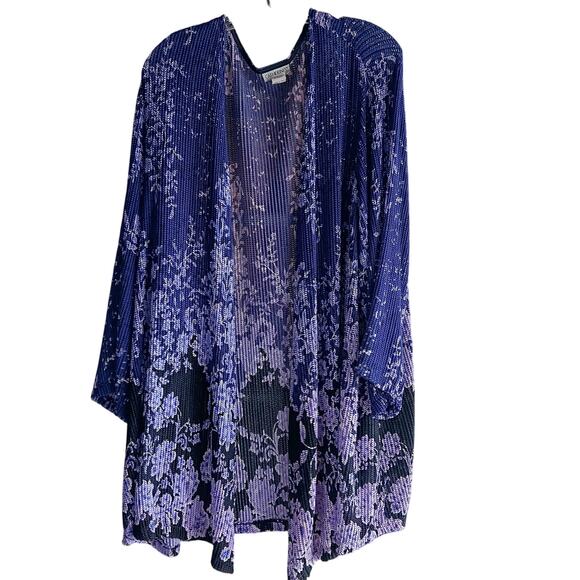 EUC Pretty Cathrines 3/4 Sleeves Loose Weave Cardigan Size 4X - Picture 1 of 4